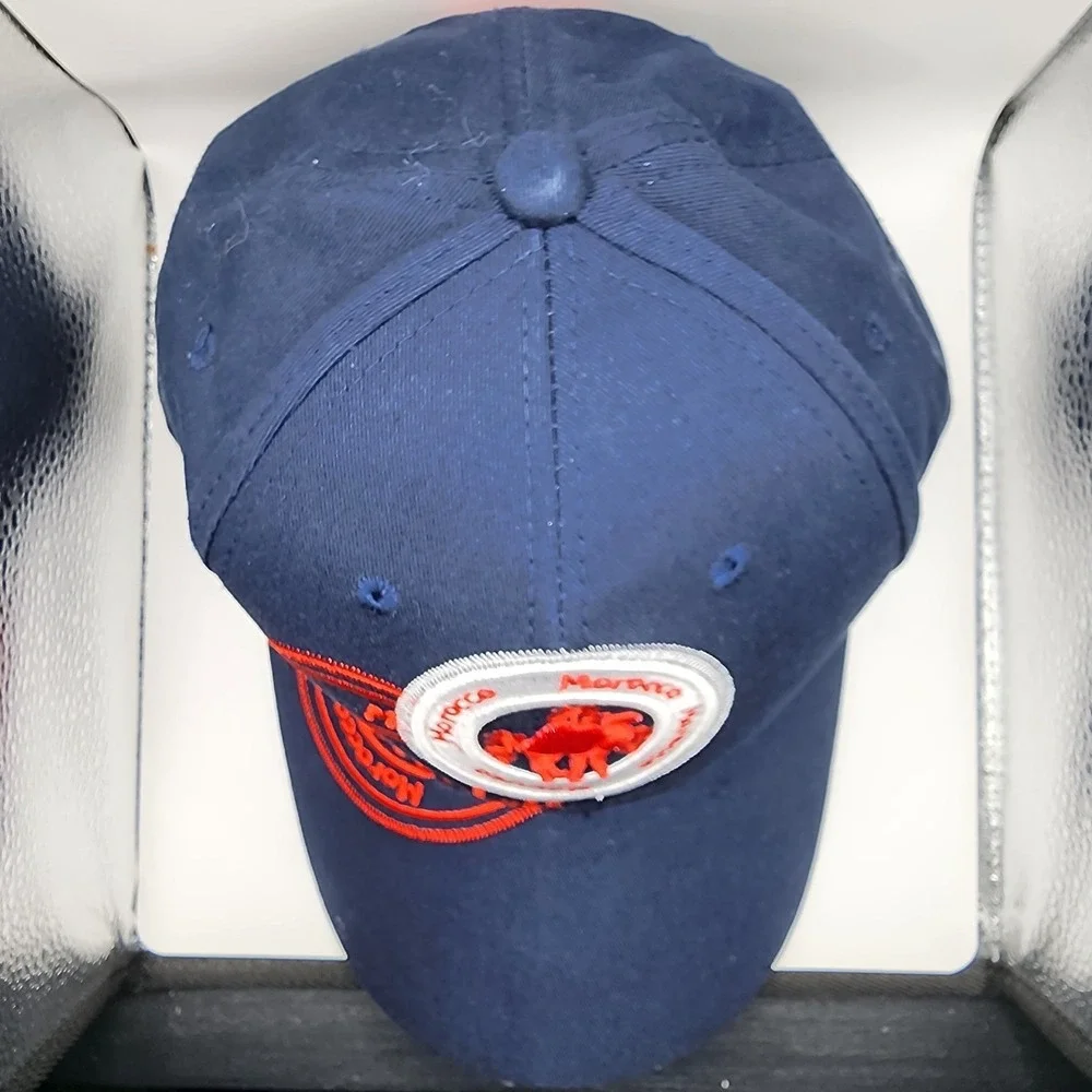 Alibaba‎ Morocco Souvenir Baseball Cap Navy Blue Red Camel Embroidered Hat